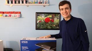 Epson Perfection V600 Photo Scanner Unboxing [upl. by Fauch780]