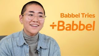 Babbel Tries Babbel French Lesson [upl. by Gwenni]