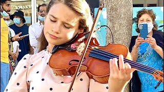 Arcade  Duncan Laurence  Amazing Street Performance  Violin Cover by Karolina Protsenko [upl. by Amirak135]