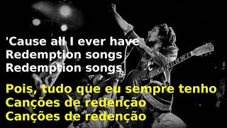 Bob Marley  redemption song letralegendatradução lyrics [upl. by Kreindler]