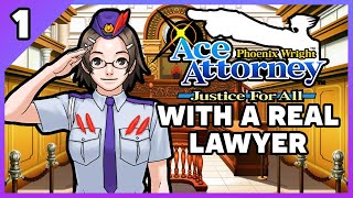 Phoenix Wright Ace Attorney Justice for All with an Actual Lawyer Part 1 [upl. by Langan]