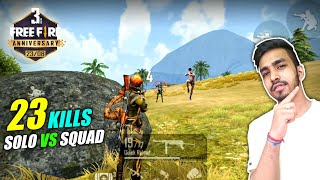 23 KILLS WITH NEW CHARACTERS  FREE FIRE 3rd ANNIVERSARY SPECIAL GAMEPLAY [upl. by Atineb]