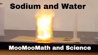 Sodium in water explosion Chemical Reaction [upl. by Barbi]