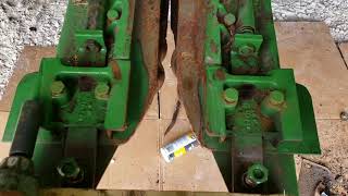 643 corn head rebuild with calmer chopping rolls [upl. by Ehgit]