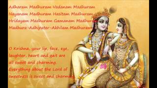 Madhurashtakam Lyrics amp Meaning by Atreyee [upl. by Zeb642]