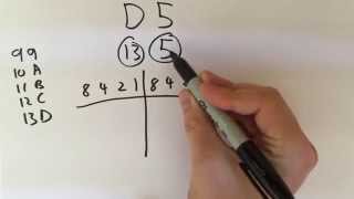 Converting Hexadecimal to Binary [upl. by Atsillac848]