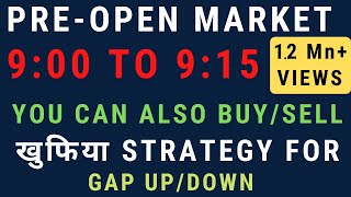 What is Pre Opening Session in Stock Market  How to trade in Pre Open Market [upl. by Tihom]