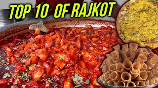 Top 10 Indian Street Foods in Rajkot  Famous Street Foods of Gujarat  Street Food India [upl. by Jen271]