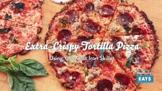 Cast Iron Tortilla Pizza [upl. by Letnuahs]