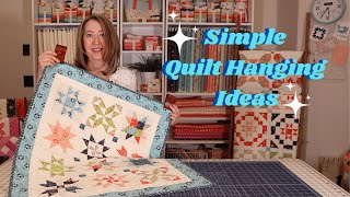 Simple Quilt Hanging Ideas [upl. by Yna]