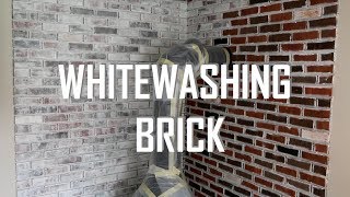 HOW TO WHITEWASH BRICK [upl. by Iht]