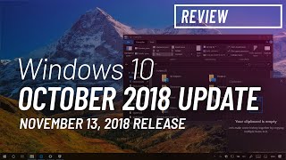 Windows 10 October 2018 Update version 1809 new features [upl. by Gaylor865]