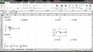 Numerical integration examples in Excel [upl. by Hound]