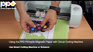 Using the PPD Printable Magnetic Paper with Circuit Cutting Machine [upl. by Amelia523]