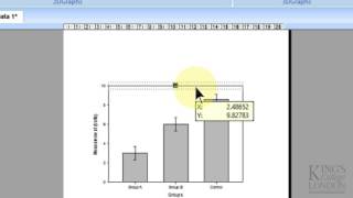 Creating and analysing a simple bar graph in SigmaPlot 13 [upl. by Epilihp844]