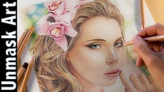 How to Color a Portrait with Colored Pencils [upl. by Hoagland]