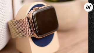 Review Apples Gold Milanese Loop Apple Watch Band [upl. by Messere427]