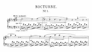 John Field Nocturne Nr 1 in E Flat Major audio  sheet music Thurzó [upl. by Adiraf]