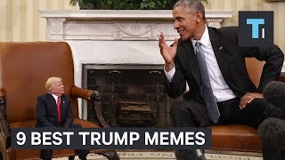 9 Best Memes From Trumps First 100 Days In Office [upl. by Svirad973]