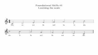 Foundational Skills Solfege  Lesson 1 [upl. by Nanice]