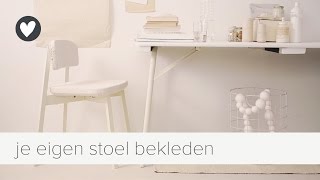 stoel bekleden  vtwonen  diy [upl. by Irihs]