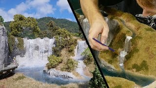 Building the ULTIMATE Waterfall Realistic Scenery Vol11 [upl. by Naivatco]