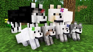 WOLF LIFE MOVIE  Cubic Minecraft Animations  All Episodes  BONUS [upl. by Mabel]