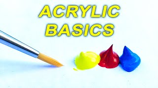 Acrylic Painting TIPS for Beginners  How to GET STARTED [upl. by Callie551]