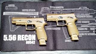 WHATS THE DIFFERENCE BETWEEN M17 AND M18 SIG SAUER P320 [upl. by Yuma]