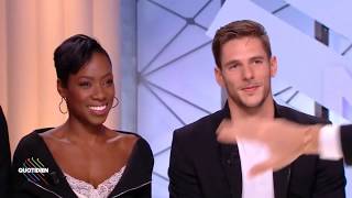 Gabriella Papadakis Guillaume Cizeron Vanessa James and Morgan Ciprès on Quotidien 20180327 [upl. by Der]