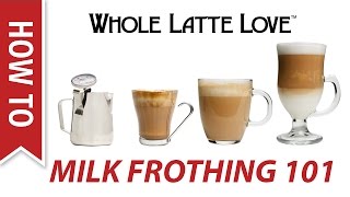 Milk Frothing for Beginners [upl. by Ornstead]