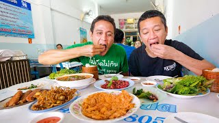 Ultimate Thai Street Food Tour  POPEYE SAUSAGE  Crazy Papaya Salad  Udon Thani Thailand [upl. by Nehcterg]