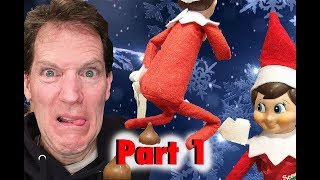 Elf on the Shelf Ewwwww 💩 24 days of CRAZY Shelf Elf Antics 🎄 Part 1 [upl. by Atikihc]