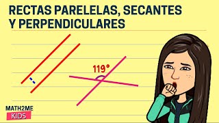 🔴Rectas paralelas perpendiculares y secantes [upl. by Aroc147]