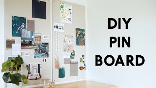 DIY Pin Board  Bulletin Board  Mood Board [upl. by Moritz]