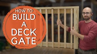 How to Build a DECK GATE [upl. by Jaret]