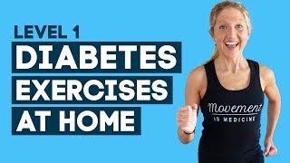 Diabetes Exercises At Home Workout To Help Control Diabetes Level 1 [upl. by Sipple521]