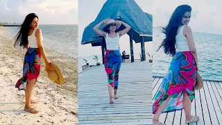 Mirnalini Ravi at Vacation  Tamil Actress MirnaliniRavi [upl. by Nale]