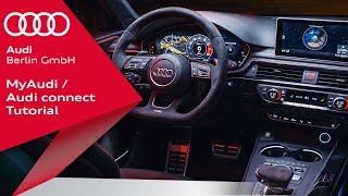 myAudi  Audi connect Tutorial Registrierung amp Funktionen [upl. by Phares479]