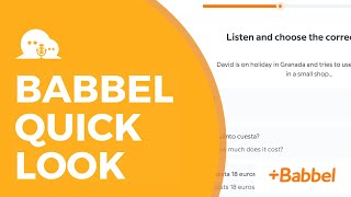 Why is Babbel Spanish so different from the rest of the Babbel Courses quick look [upl. by Adilem541]