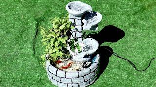 como hacer fuente de agua casera  How to make water fountain at home easy [upl. by Cob612]