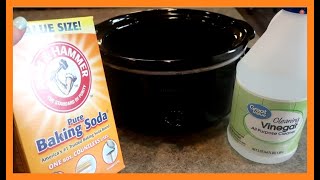 Make your Crock pot CLEAN ITSELF  Deep Clean slow cooker  HOW TO  Teach me How To Clean [upl. by Ssegrub429]