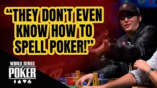 EPIC Hellmuth Rant quotThey Dont Even Know How to Spell Pokerquot [upl. by Bancroft199]