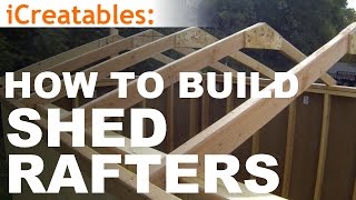 How To Build A Shed  Part 4  Building Roof Rafters [upl. by Ayerf]