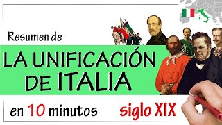 Historia de la UNIFICACIÓN DE ITALIA  Resumen [upl. by Honna414]