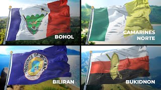 Flags of the 81 Philippine Provinces [upl. by Eiramoj]