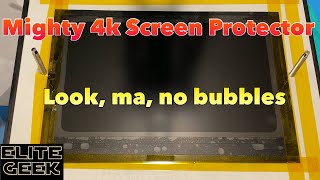 How to install a Screen Protector on a Resin 3D Printer and level the build plate on the Mighty 4K [upl. by Sirdi]