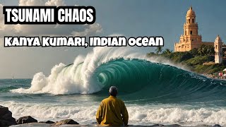 2004 Tsunami India Footage of Giant Waves Kanyakumari Vivekananda Rock Memorial [upl. by Yaffit]