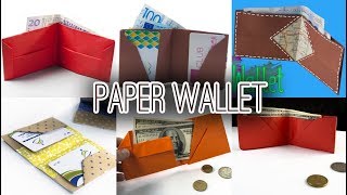 6 Best Paper Wallet  DIY  Origami Wallet [upl. by Omer]