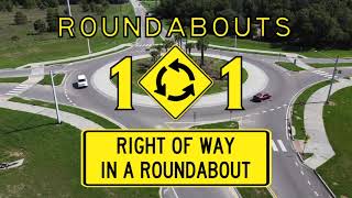 FDOT Roundabouts 101 RIGHT OF WAY IN A ROUNDABOUT [upl. by Aninotna235]